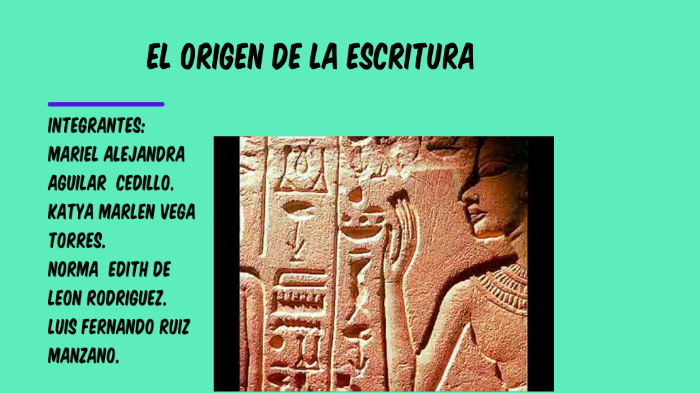 El Origen De La Escritura By Norma Eddiht De León Rodriguez On Prezi