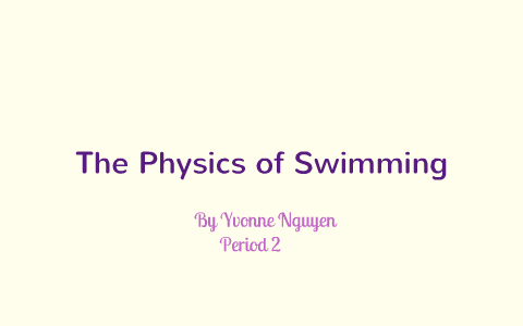Swimming physics behind