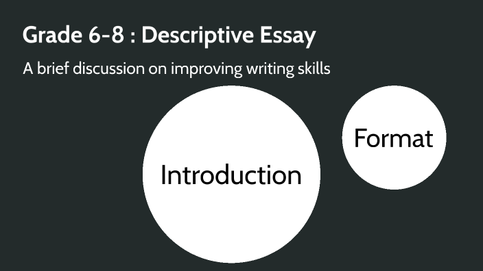 grade 6 descriptive essay