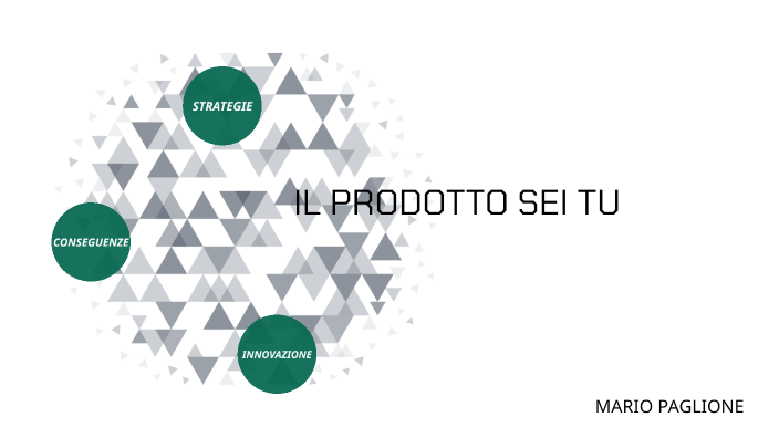 IL PRODOTTO SEI TU by Mario Paglione on Prezi