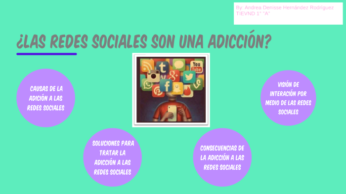 ¿LAS REDES SOCIALES SON UNA ADICIÓN? by Andrea Denisse Hernández on Prezi