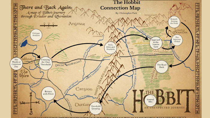 The Hobbit World Map