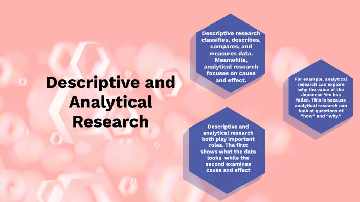 what is analytical and descriptive research