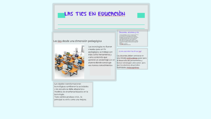 las tics en educaciòn by alejandro guzman on Prezi