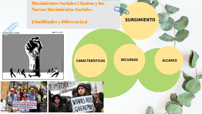 Similitudes Y Diferencias Entre Movimientos Sociales Clásicos Y Los ...