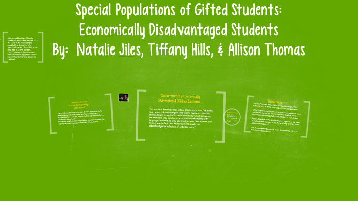 Economically Disadvantaged Students By Natalie Jiles