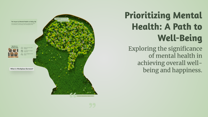 Prioritizing Mental Health: A Path to Well-Being by Alexa Bray on Prezi