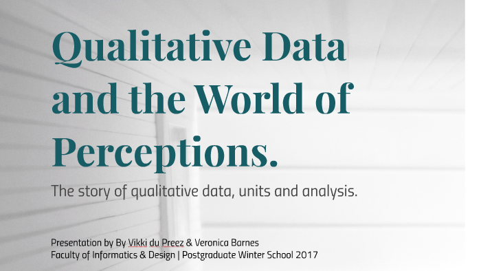Qualitative Data Analysis by V du Preez on Prezi