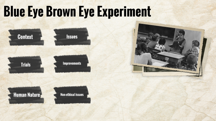 brown eye blue eye experiment summary