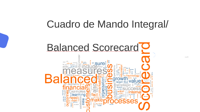 Cómo trabajo el balanced scorecard? by Juan Carlos Cabañas Soto on Prezi