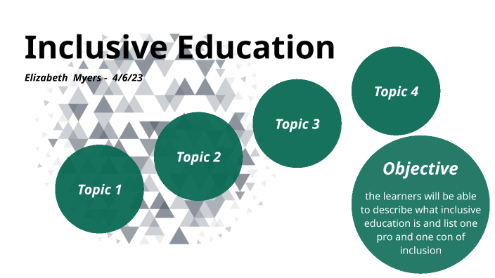 Inclusive Education by Elizabeth Myers on Prezi