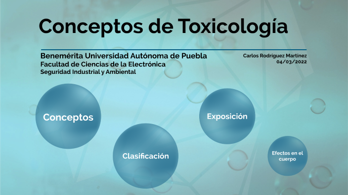 Conceptos de Toxicología by Carlos Rodriguez