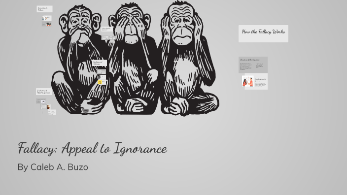 Fallacy: Appeal to Ignorance by Caleb Buzo on Prezi