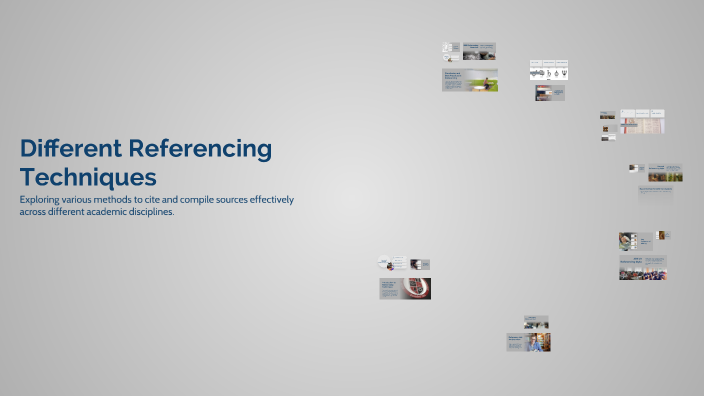 Different Referencing Techniques by on Prezi