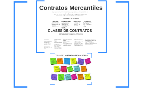 Tipos de contratos mercantiles ejemplos