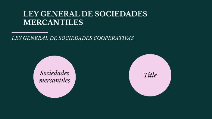 LEY GENERAL DE LAS SOCIREDADES MERCANTILES by Naty Ruiz on Prezi
