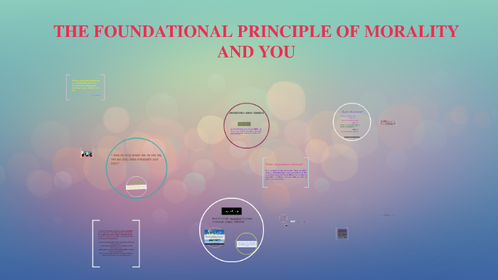 THE FOUNDATIONAL PRINCIPLE OF MORALITY AND YOU By Cris Manianglung On Prezi