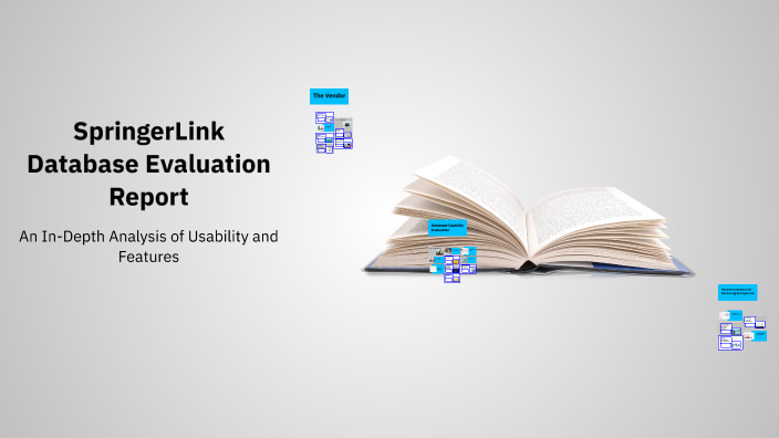 SpringerLink Database Evaluation Report by Joe Proto on Prezi