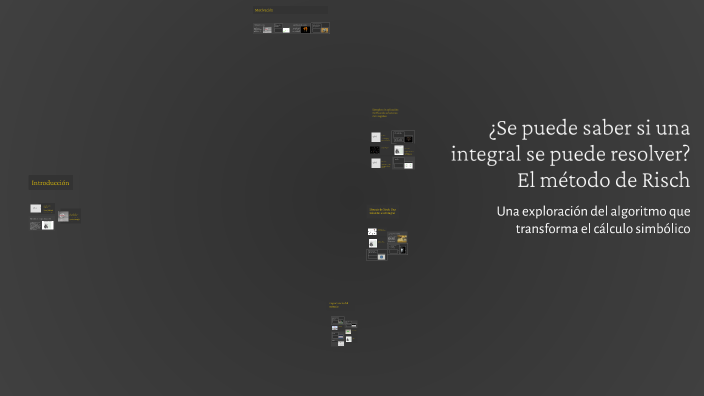 ¿Se puede saber si una integral se puede resolver? El método de Risch ...