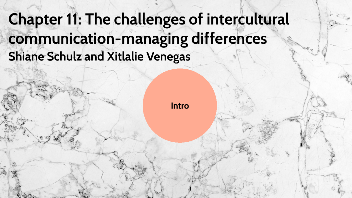 Chapter 11 The Challenges Of Intercultural Communication Managing Differences By Shiane Schulz 