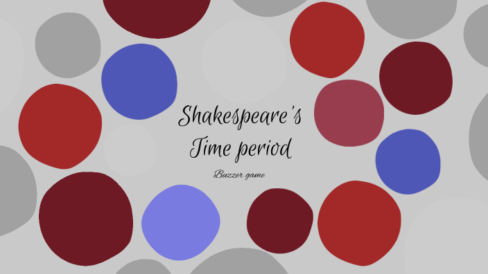 Shakespeare's Time period by Tiya P on Prezi