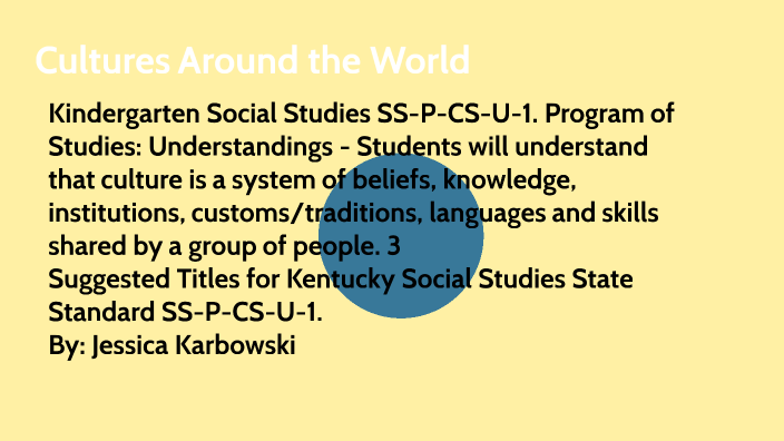 Social Studies Goals for Kindergarteners in KY by Jessica Karbowski on ...