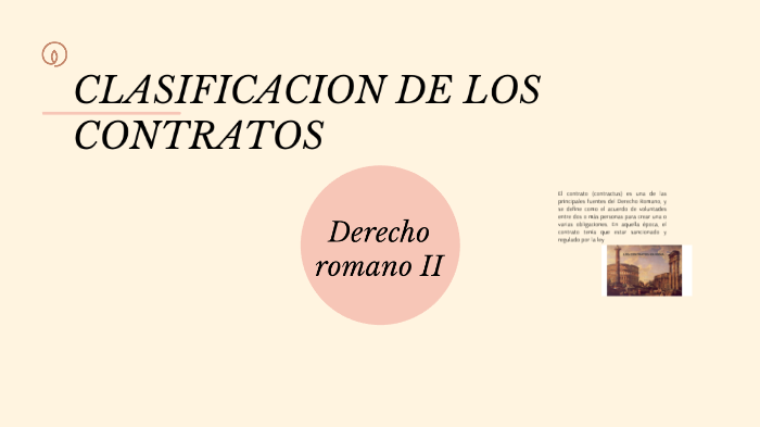 Clasificación de los contratos romanos. by Sheyla Andrea Abarca on Prezi