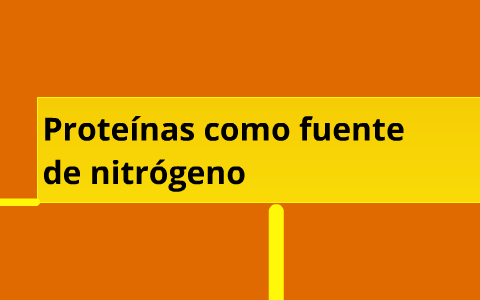 Proteínas como fuente de nitrógeno by ericka paola Villela Flores