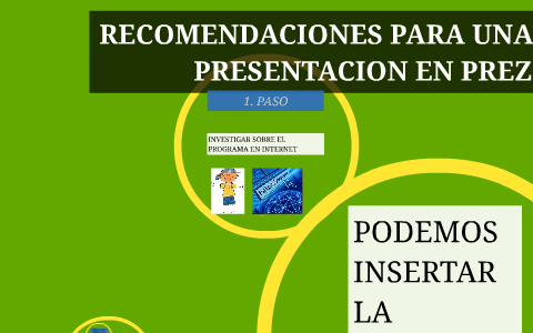 RECOMENDACIONES PARA UNA PRESENTACION By Liliana Galindo On Prezi