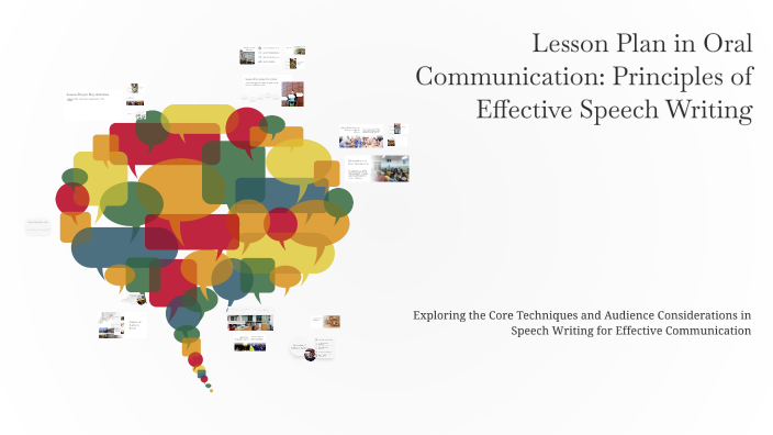 Lesson Plan in Oral Communication: Principles of Effective Speech ...