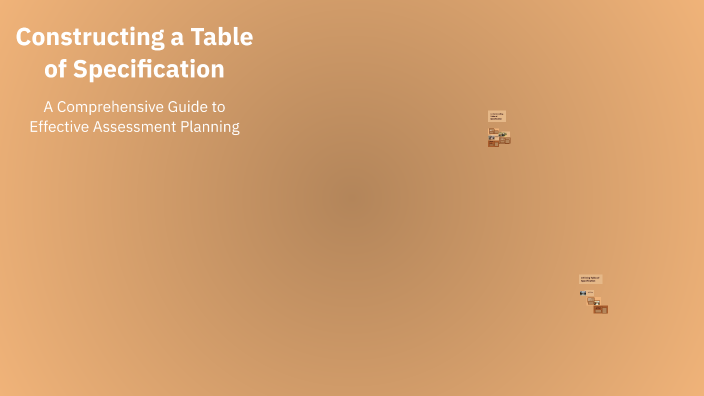 Constructing a Table of Specification by judy ann lupingay on Prezi