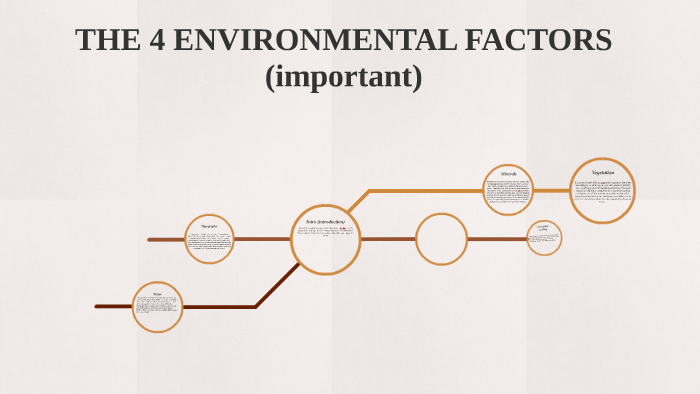 What Are The 4 Environmental Factors