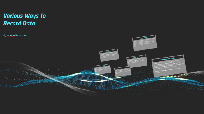 Various Ways To Record Data by Ariana P on Prezi
