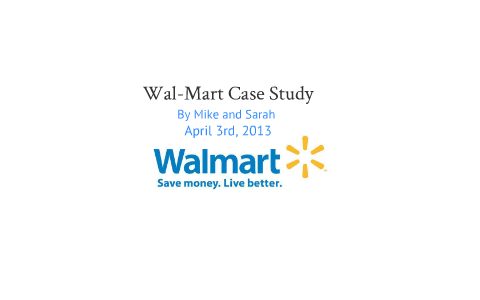 walmart case study marketing management