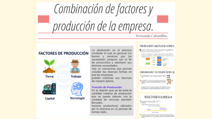 Combinación De Los Factores De La Producción