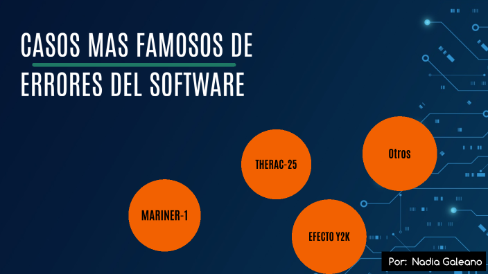 Errores Software CASOS MÁS FAMOSOS DE ERRORES DE SOFTWARE by Nadia Galeano on Prezi