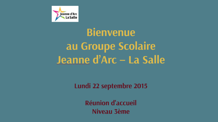 Accueil 2014 - Niveau 3ème by Didier TILLY