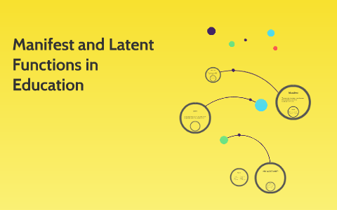 functions of education manifest and latent