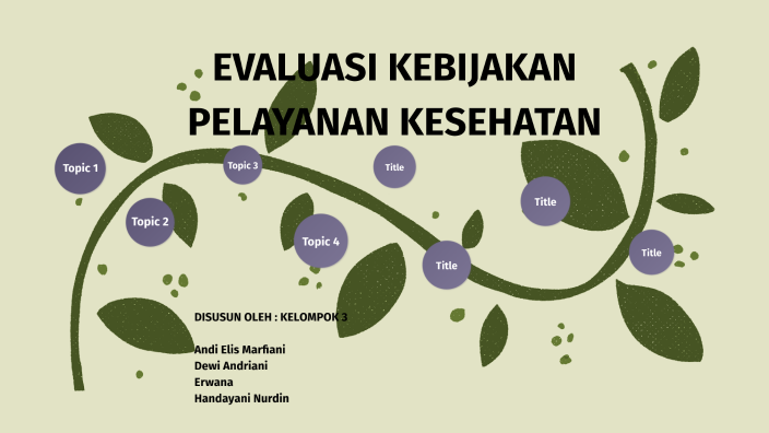 EVALUASI KEBIJAKAN PELAYANAN KESEHATAN By Dewi Andriani On Prezi