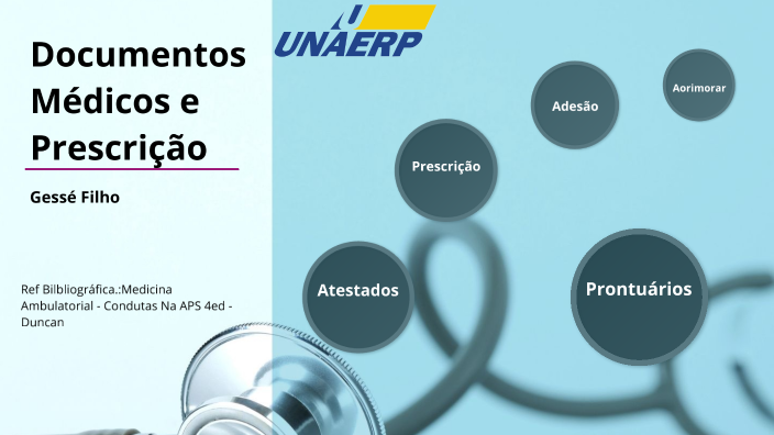 Documentos médicos e prescrição by Gessé Moraes De Araujo Filho on Prezi