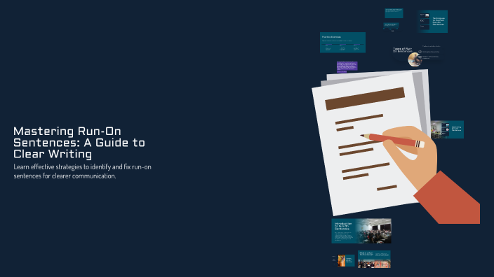 Mastering Run-On Sentences: A Guide to Clear Writing by Ruth Mendoza on ...
