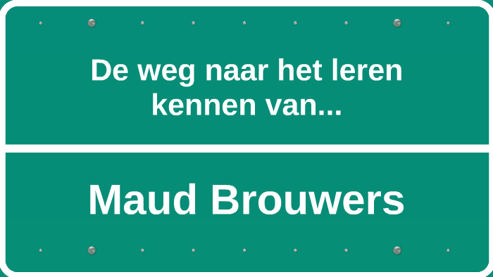 De weg naar het leren kennen van... by maud brouwers