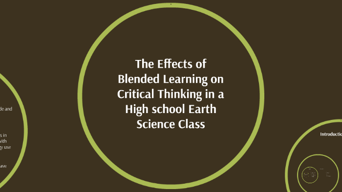 blended learning and critical thinking