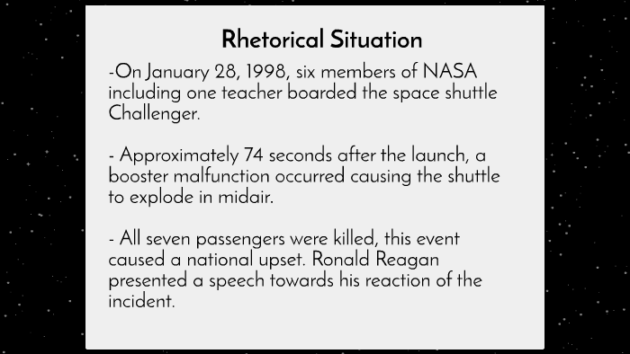 The Space Shuttle "Challenger" Address by Mahima Mistry on Prezi