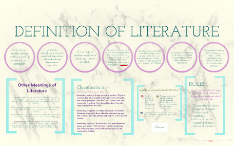 presentation meaning in literature