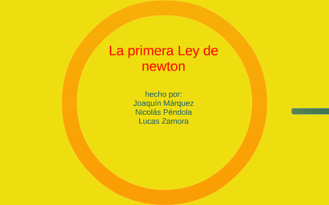 La Primera Ley De Neuton By Joaquin Ignacio On Prezi