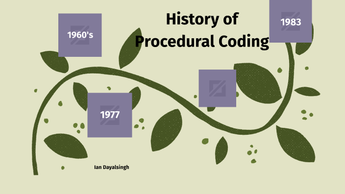 History of Procedural Coding Timeline by Ian Dayalsingh on Prezi