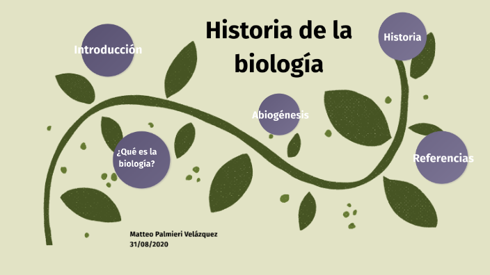 Historia de la biología by Matteo Palmieri Velázquez on Prezi