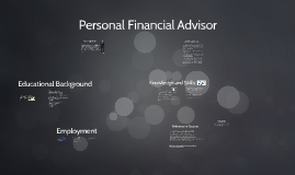 Personal Financial Advisor Job Requirements