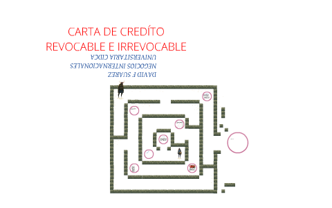 CARTA DE CRÉDITO REVOCABLE E IRREBOCABLE by david suarez